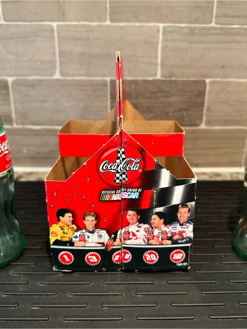 Vintage 1999Coca-Cola Racing Family 6-Pack Bottle Carrier and 2 Empty Bottles - Picture 6 of 15